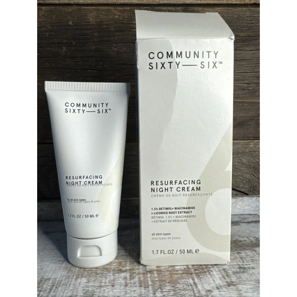 Community Sixty Six Retinol‎ Resurfacing Night Cream 1.7oz Sealed | MSRP = $38